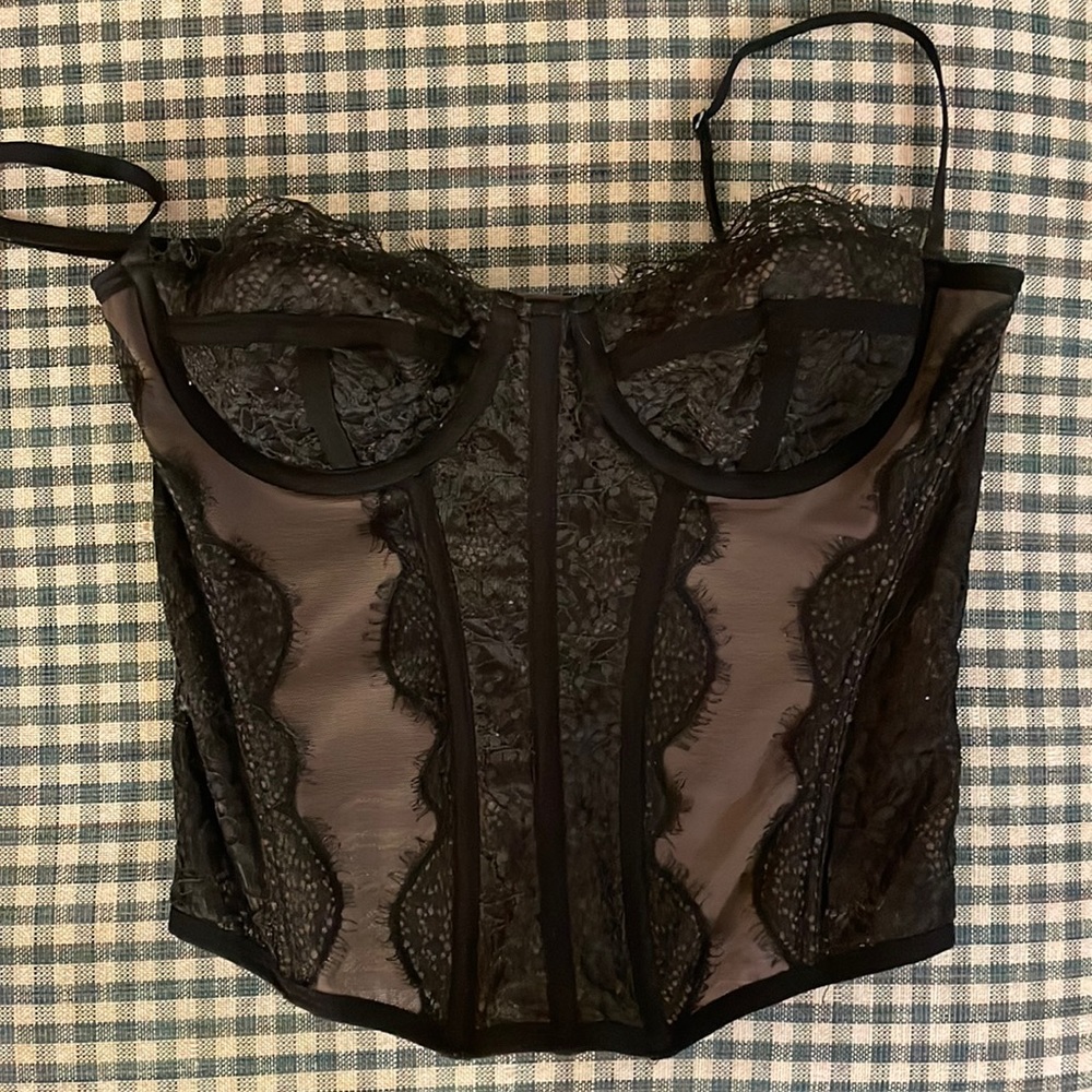 Urban outfitters black corset